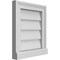 Ekena Millwork Vertical Surface Mount PVC Gable Vent w/ 2"W x 2"H , Brickmould Sill Frame, 14"W x 16"H GVPVE14X1603SN - alternate 3